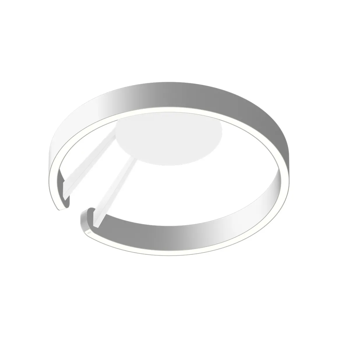 Occhio Mito aura 40 wide LED Wand- / Deckenleuchte, Base: weiß matt