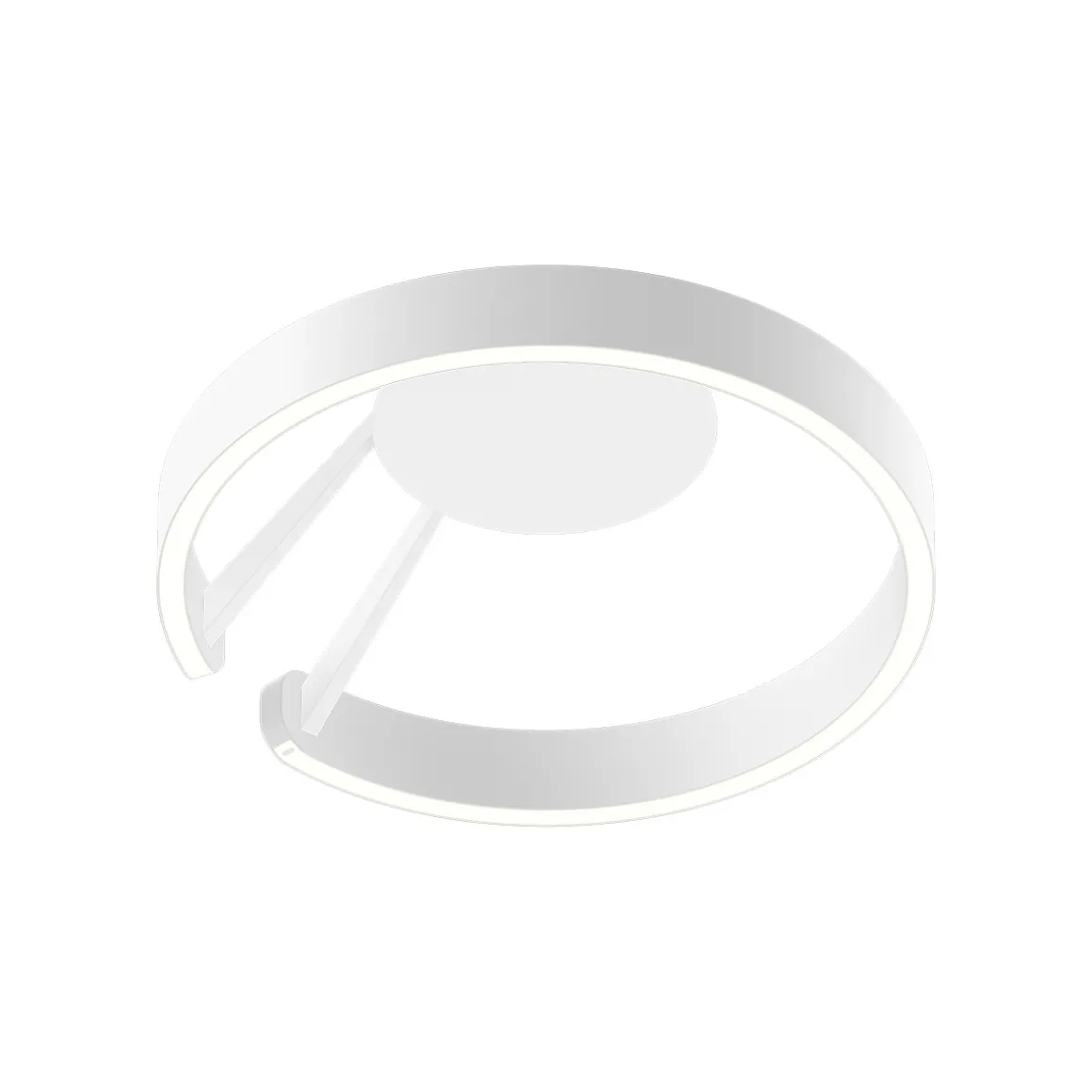 Occhio Mito aura 40 wide LED Wand- / Deckenleuchte, Base: weiß matt