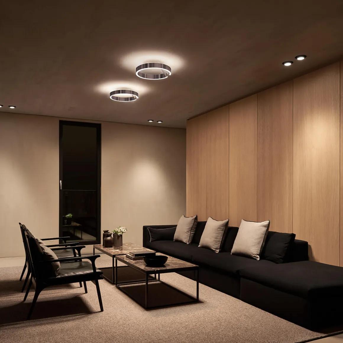 Occhio Mito aura 40 wide LED Wand- / Deckenleuchte, Base: weiß matt