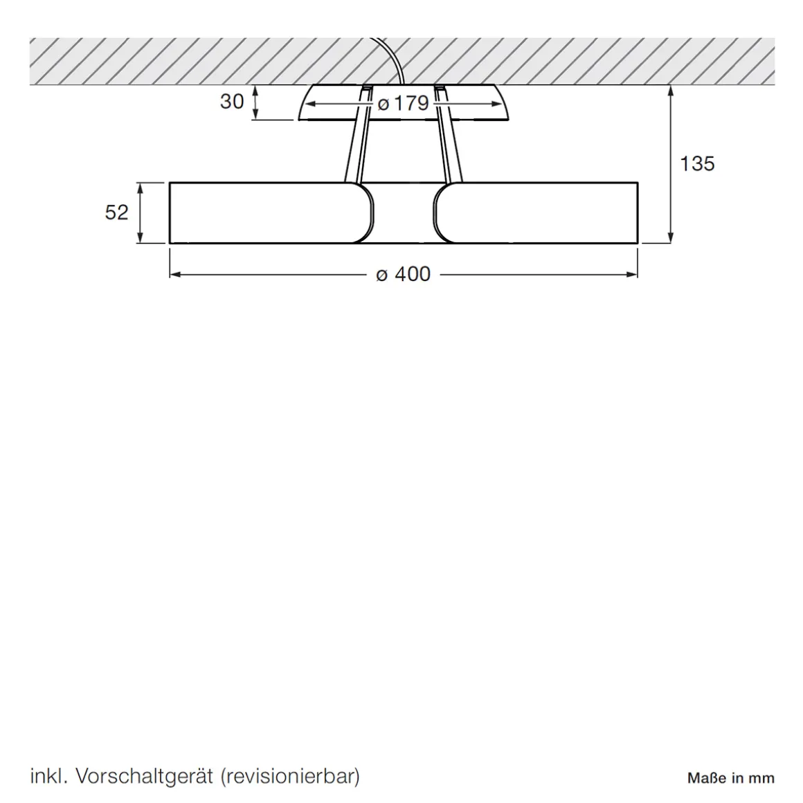Occhio Mito aura 40 wide LED Wand- / Deckenleuchte, Base: weiß matt