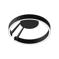 Occhio Mito aura 40 wide LED Wand- / Deckenleuchte, Base: schwarz matt