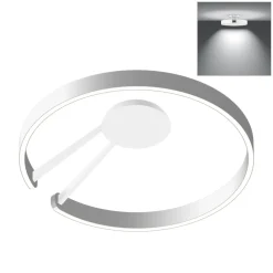 Occhio Mito aura 60 wide LED Wand- / Deckenleuchte, Base: weiß matt