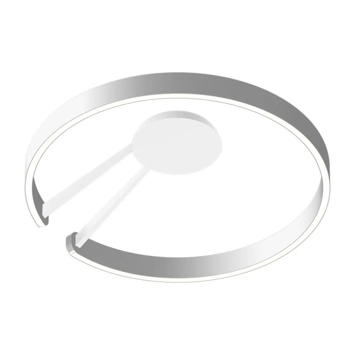 Occhio Mito aura 60 wide LED Wand- / Deckenleuchte, Base: weiß matt