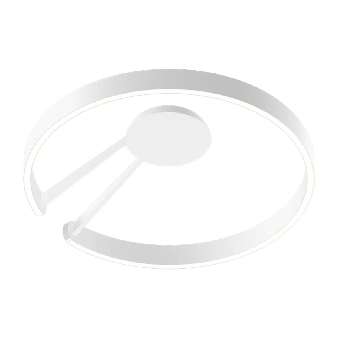 Occhio Mito aura 60 wide LED Wand- / Deckenleuchte, Base: weiß matt