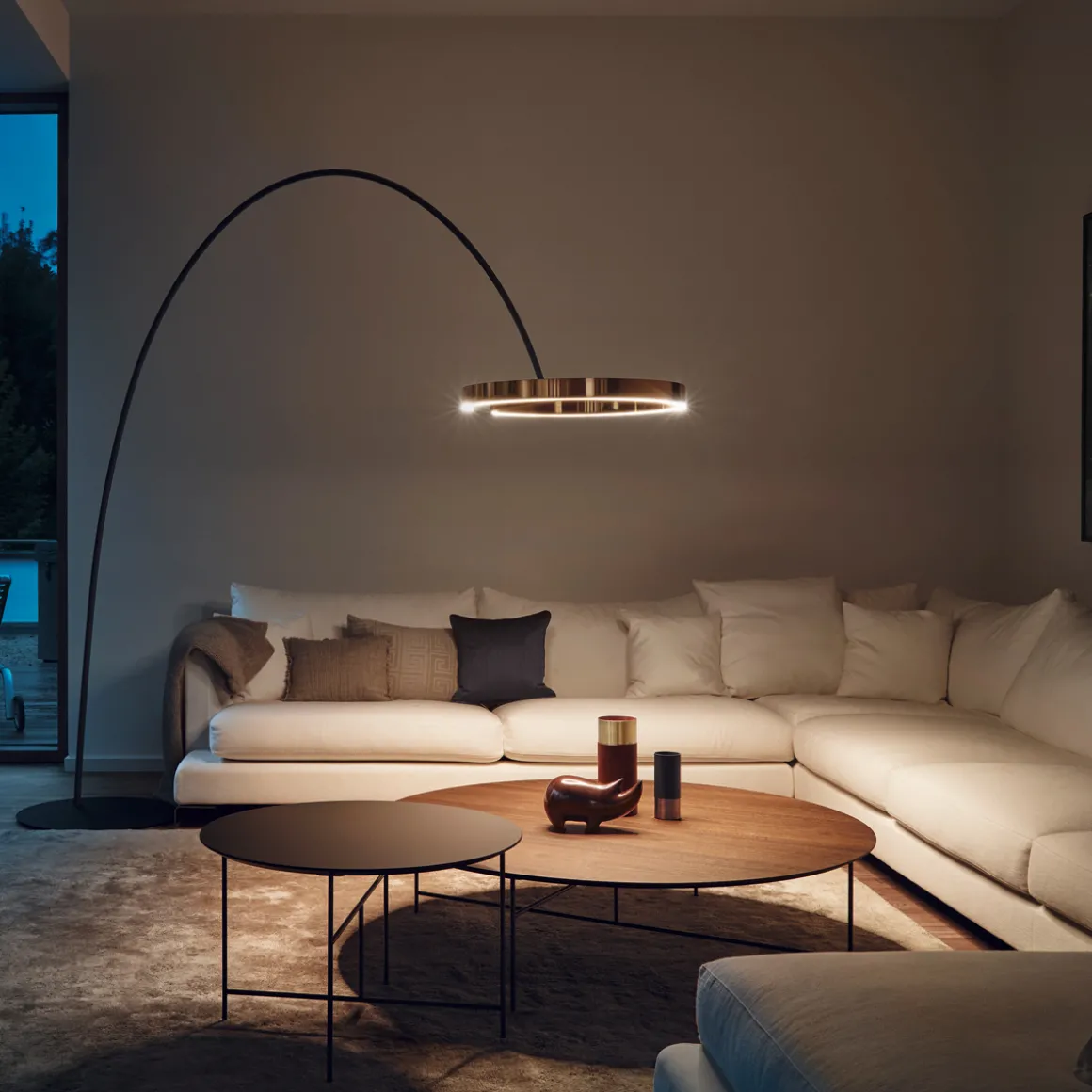 Occhio Mito largo Bogenleuchte