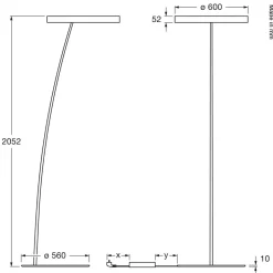 Occhio Mito raggio Stehleuchte