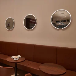 Occhio Mito sfera 40 wide Wand- / Spiegelleuchte, Spiegel getönt