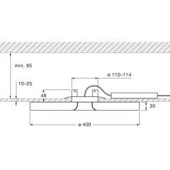 Occhio Mito soffitto 40 flat narrow LED Deckenleuchte