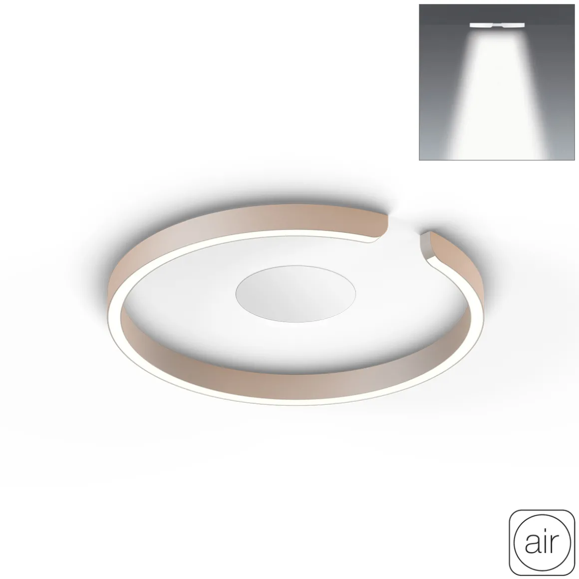 Occhio Mito soffitto 40 flat "air" narrow LED Deckenleuchte