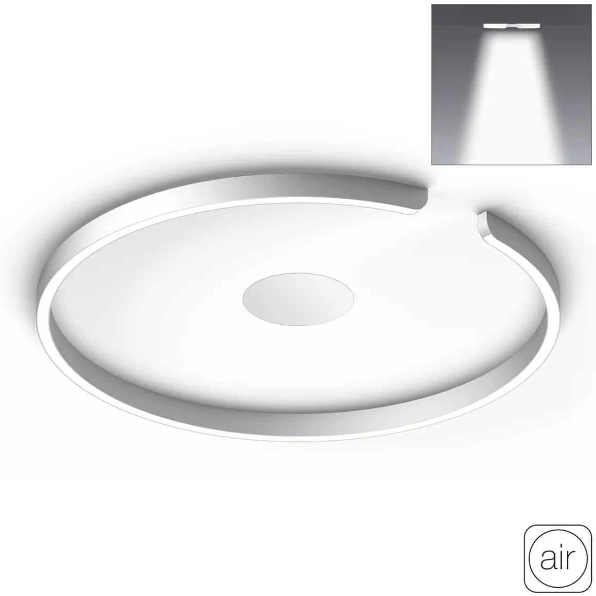 Occhio Mito soffitto 60 flat "air" narrow LED Deckenleuchte