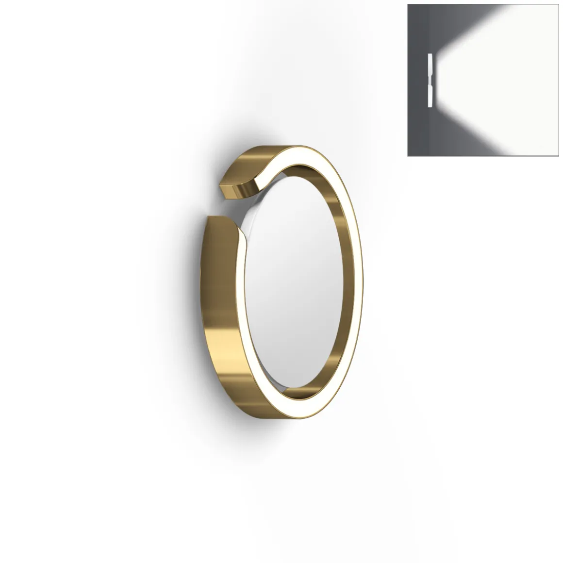 Occhio Mito soffitto 20 up wide LED Wandleuchte