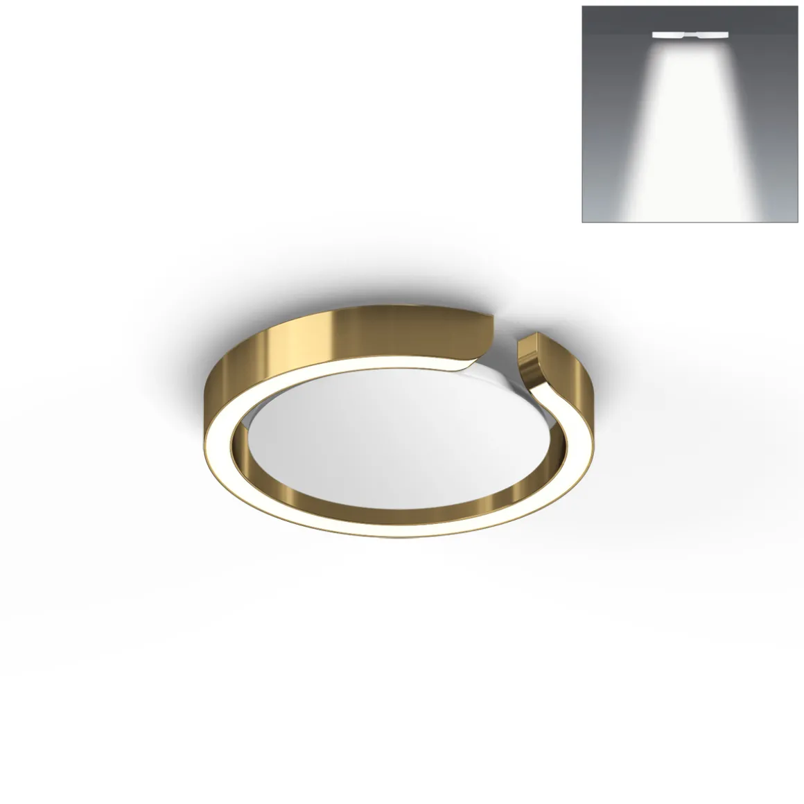 Occhio Mito soffitto 20 up narrow LED Deckenleuchte