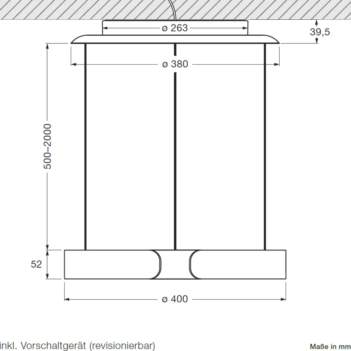 Occhio Mito sospeso 40 var up "air" wide LED Pendelleuchte, variabel
