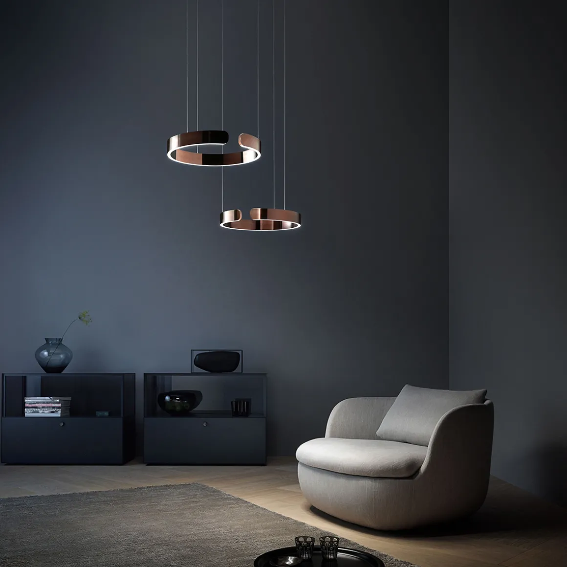 Occhio Mito sospeso 40 var up narrow LED Pendelleuchte, variabel