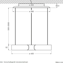 Occhio Mito sospeso 40 var up narrow LED Pendelleuchte, variabel