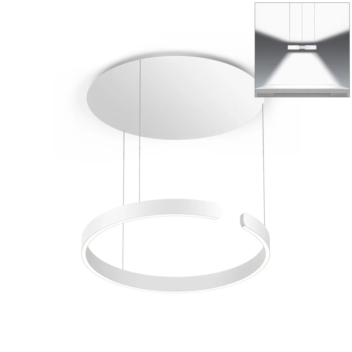 Occhio Mito sospeso 60 var up wide LED Pendelleuchte, variabel