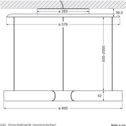 Occhio Mito sospeso 60 var up wide LED Pendelleuchte, variabel