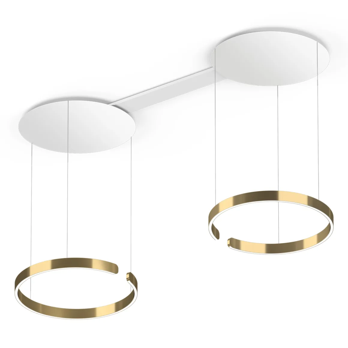 Occhio Mito sospeso due 60 var wide LED Pendelleuchte, variabel