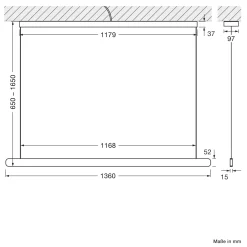 Occhio Mito volo 140 var up wide LED Pendelleuchte