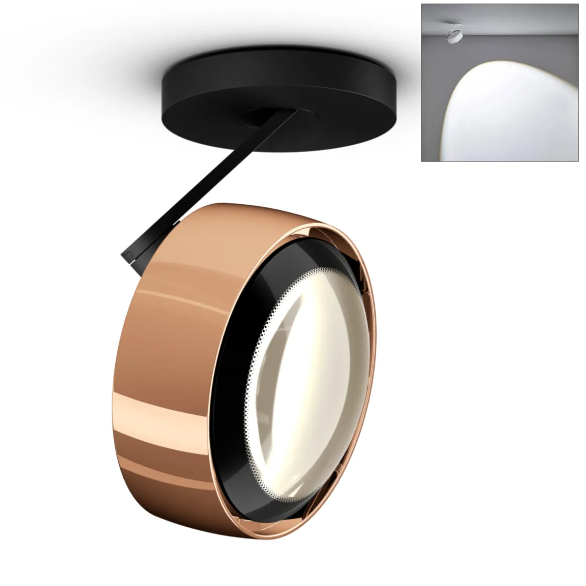 Occhio Piu alto 3d Volt C80 Deckenstrahler, 3000 K