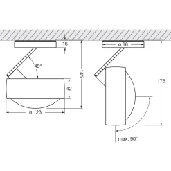 Occhio Piu alto 3d Volt S80 Deckenstrahler, 2700 K