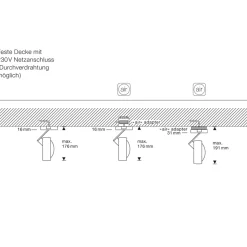 Occhio Piu R alto 3d Volt S80 Deckenstrahler, 2700 K