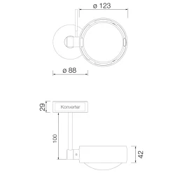Occhio Sento C faro up LED Deckenleuchte, 2700 K, 10 cm