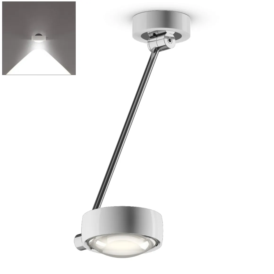 Occhio Sento C soffitto singolo up LED Deckenleuchte, 40 cm, 2700 K