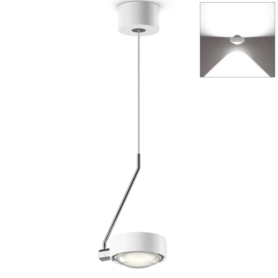 Occhio Sento E filo singolo var up LED Pendelleuchte, 2700 K, variabel