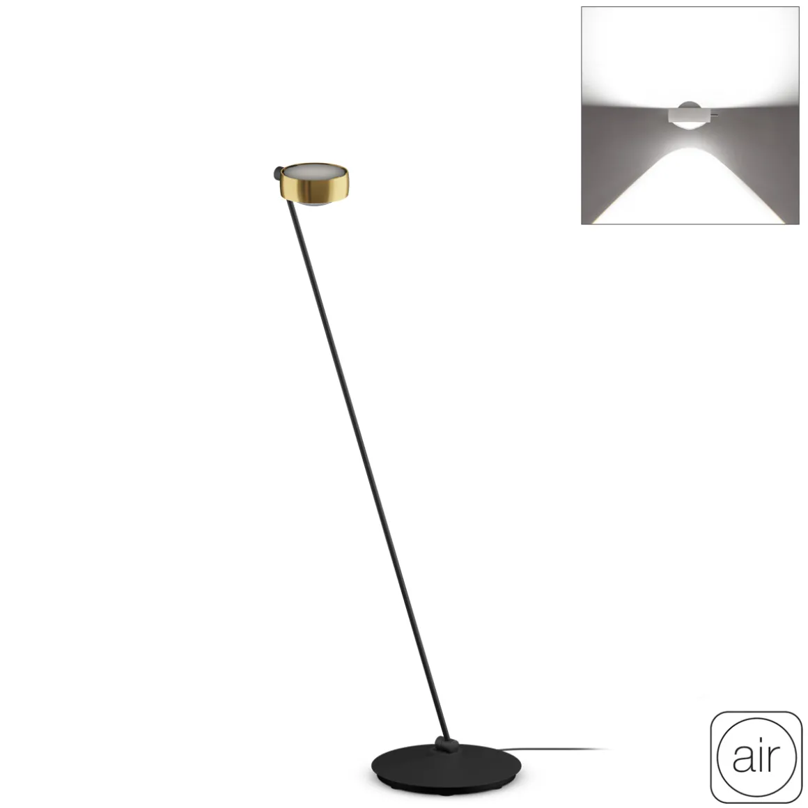 Occhio Sento E lettura "air" LED Leseleuchte, 125 cm, 2700 K