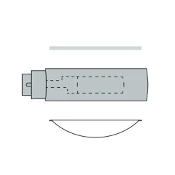 Occhio Sento E soffitto due up LED Deckenleuchte, 30 cm, 2700 K
