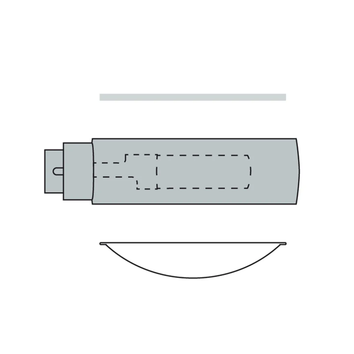 Occhio Sento E soffitto due up "air" LED Deckenleuchte, 30 cm, 2700 K