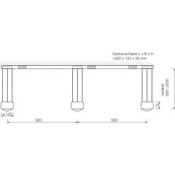 Occhio Sento E sospeso tre up LED Pendelleuchte, 2700 K, variabel