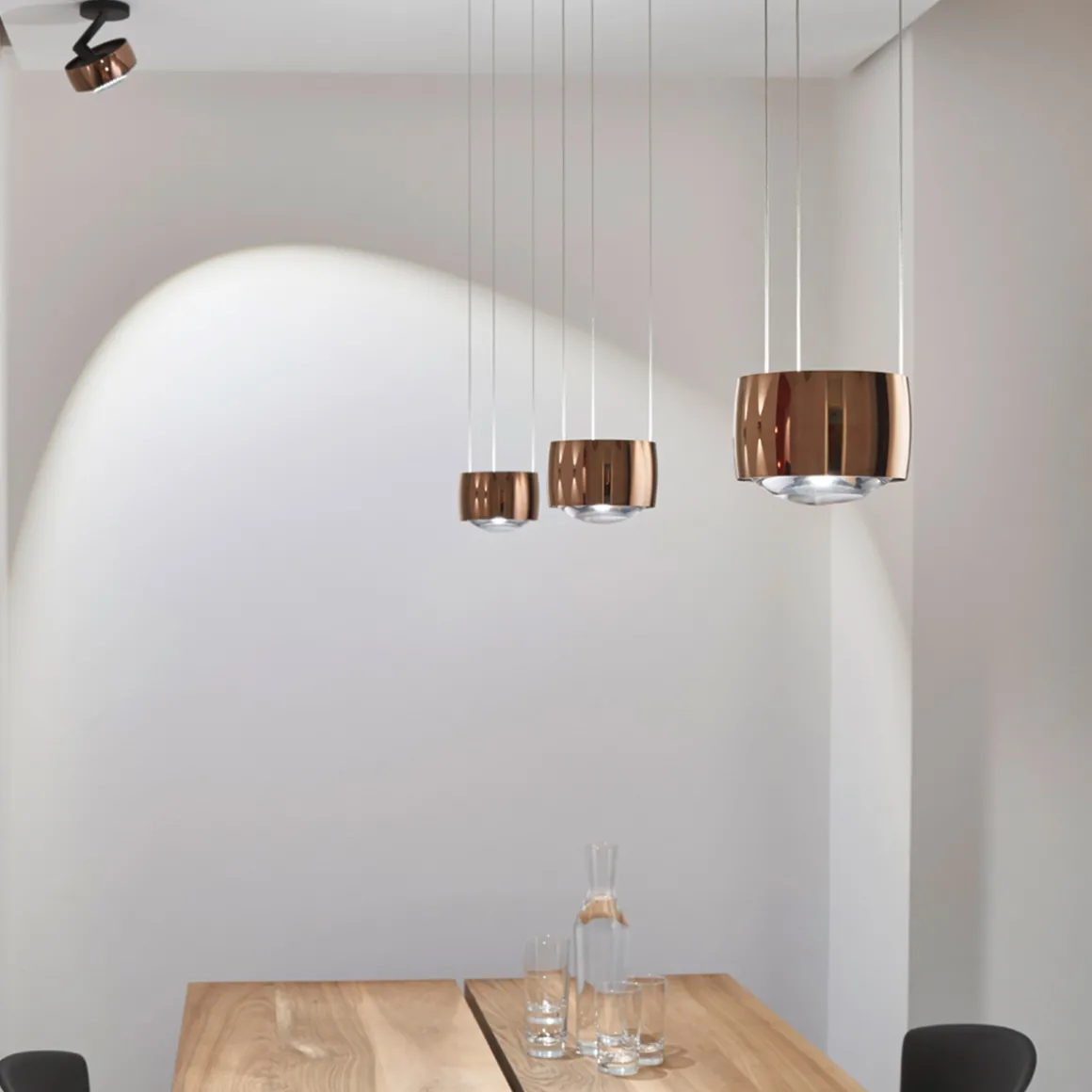 Occhio Sento E sospeso up "air" LED Pendelleuchte, 2700 K, variabel