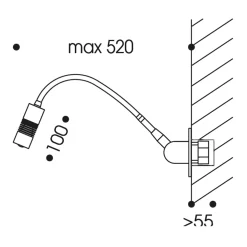 Oligo A Little Bit LED Wandeinbauleuchte