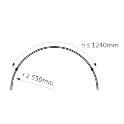Oligo CHECK-IN System Schiene gebogen