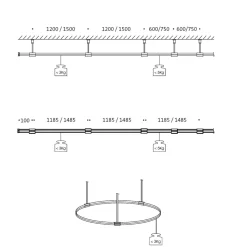 Oligo CHECK-IN System Schienenausleger Typ B