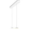 Oligo Decent LED Pendelleuchte, 2-flg., TW, unsichtbare Höhenverstellung, Baldachin: weiß matt