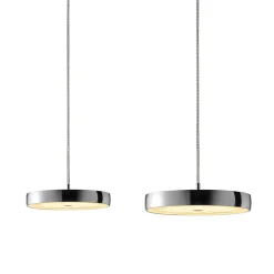 Oligo Decent LED Pendelleuchte, 2-flg., TW, unsichtbare Höhenverstellung, Baldachin: weiß matt