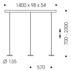 Oligo Decent LED Pendelleuchte, 3-flg., TW, unsichtbare Höhenverstellung, Baldachin: Alu gebürstet