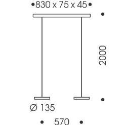 Oligo Decent LED Pendelleuchte, 2-flg., Tunable White