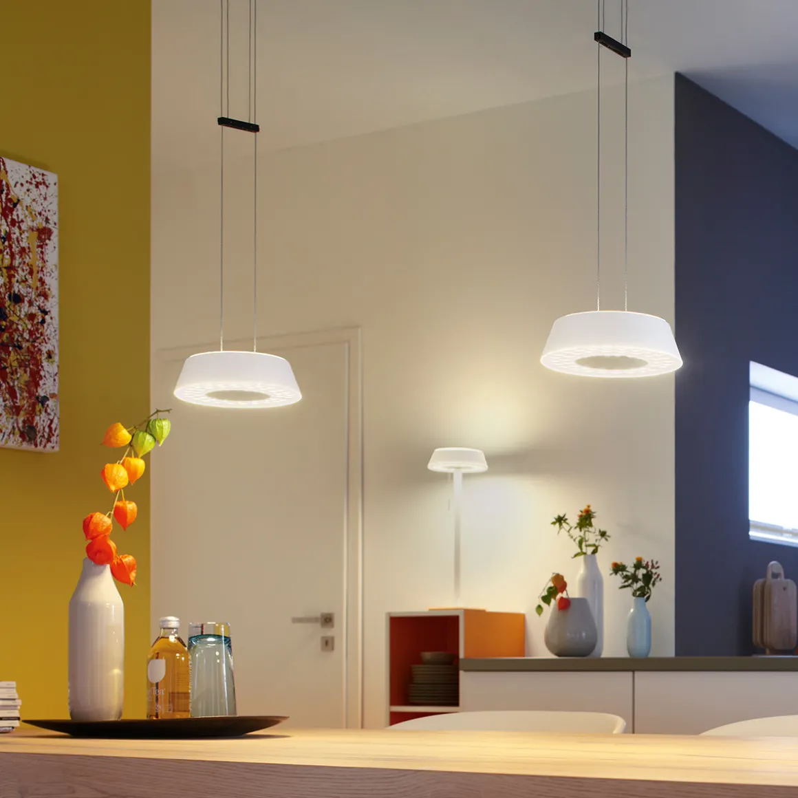 Oligo Glance LED Pendelleuchte, 2-flg.