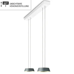 Oligo Glance LED Pendelleuchte, 2-flg., unsichtbare Höhenverstellung