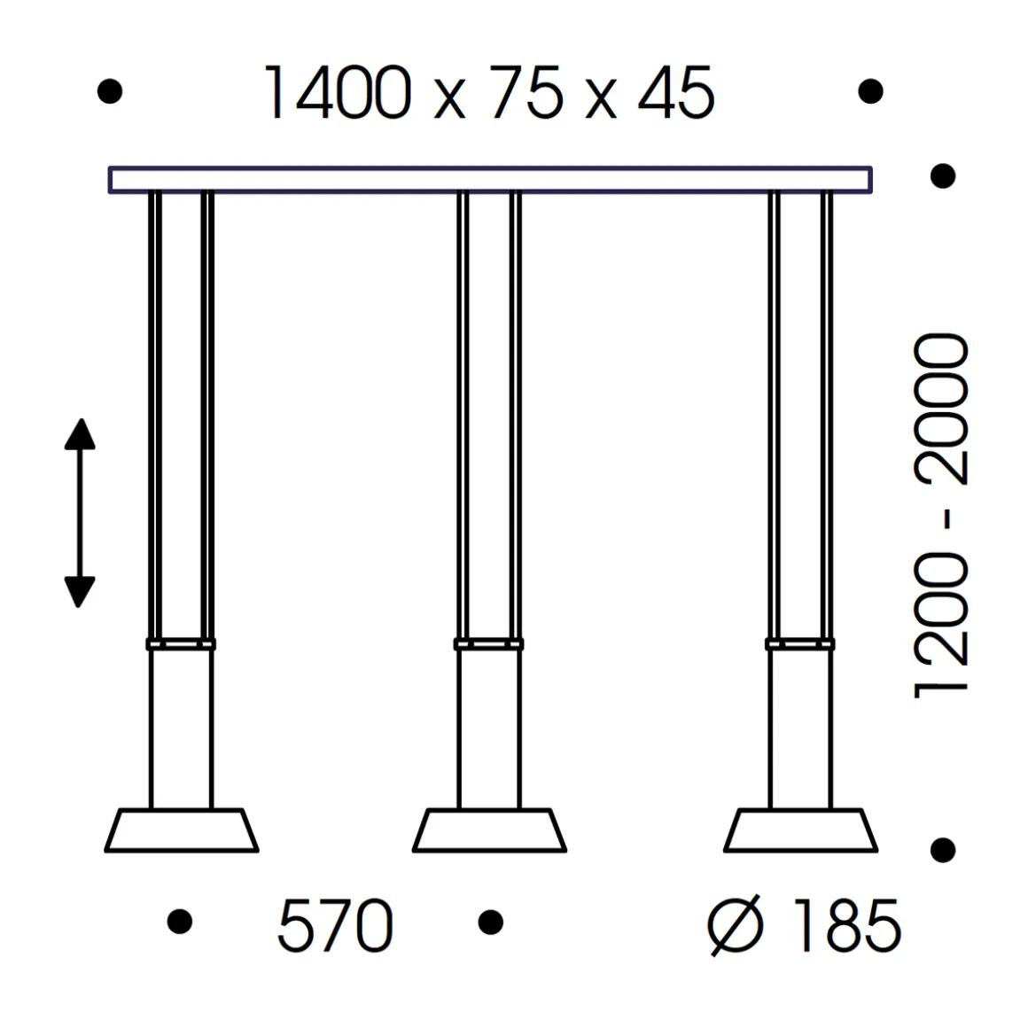 Oligo Glance LED Pendelleuchte, 3-flg.