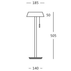 Oligo Glance LED Tischleuchte, gerade