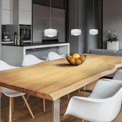 Oligo Grace LED Pendelleuchte, 3-flg., TW, unsichtbare Höhenverstellung, Baldachin: Chrom