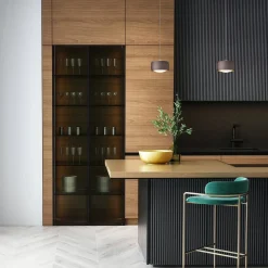 Oligo Grace LED Pendelleuchte, 2-flg., TW, unsichtbare Höhenverstellung, Baldachin: weiß matt