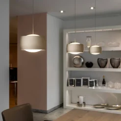 Oligo Grace LED Pendelleuchte, 3-flg., TW, unsichtbare Höhenverstellung, Baldachin: weiß