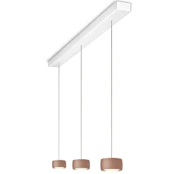 Oligo Grace LED Pendelleuchte, 3-flg., TW, unsichtbare Höhenverstellung, Baldachin: weiß