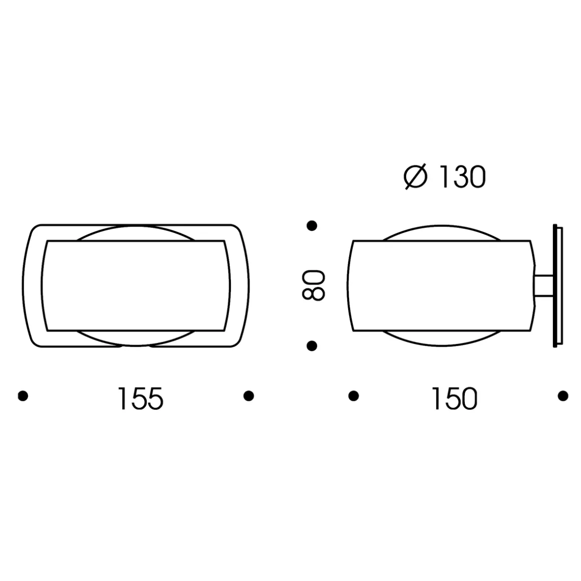 Oligo Grace LED Wandeinbauleuchte, Tunable White